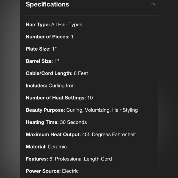 Hot Tools Pro Signature Collection Hair Curling iron 1” - NWT - Picture 8 of 10